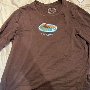 Life is Good Camping Pajama Long Sleeve